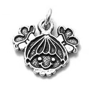 LITTLE GIRL WITH PIGTAILS CHARM. STERLING SILVER